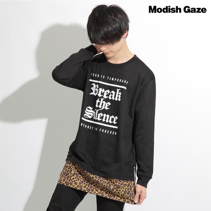 裾切替ロング丈 スウェット レオパード 品番 Radm Modish Gaze モディッシュガゼ のメンズ ファッション通販 Shoplist ショップリスト