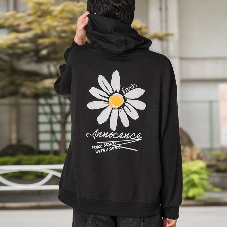 T Cポンチ フラワーイラスト ビッグプルパーカー 品番 Radm Modish Gaze モディッシュガゼ のメンズファッション通販 Shoplist ショップリスト