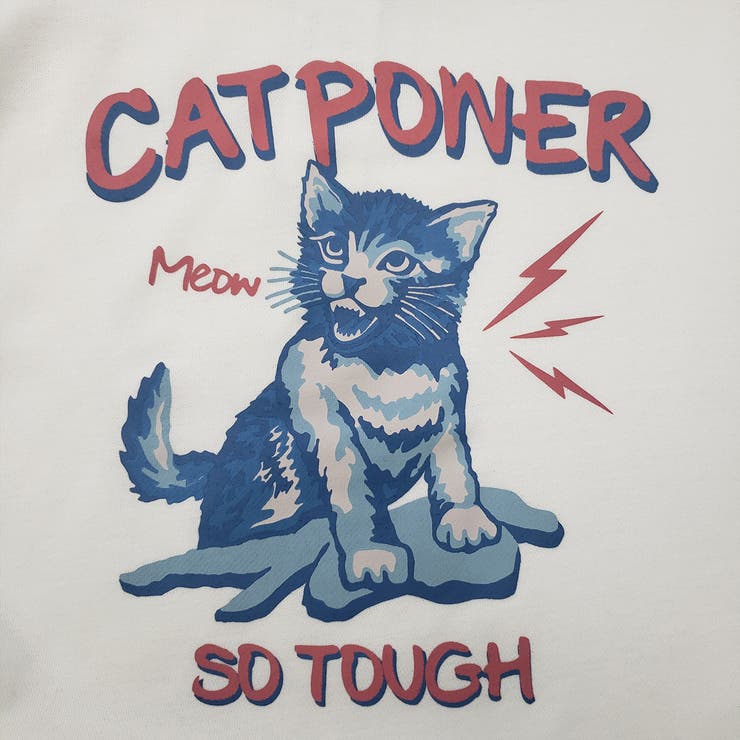 裏毛 クルーネック 長袖 スウェット CAT POWER | MODISH GAZE | 詳細画像10 