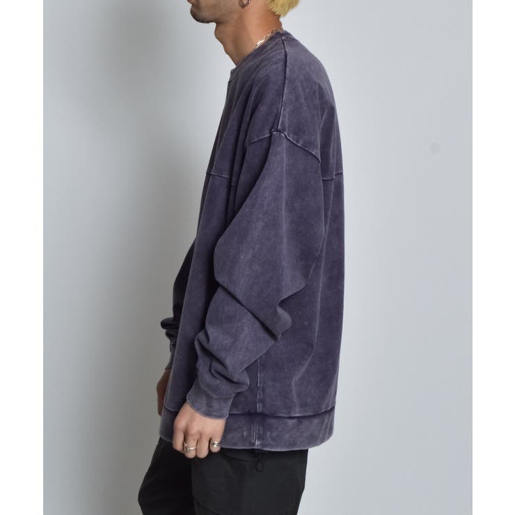 スノーウォッシュコットンドロストプルオーバーロンT | MODISH GAZE | 詳細画像10 