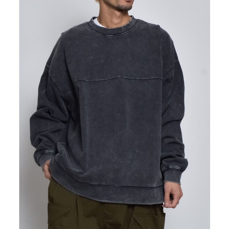 スノーウォッシュコットンドロストプルオーバーロンT | MODISH GAZE | 詳細画像14 