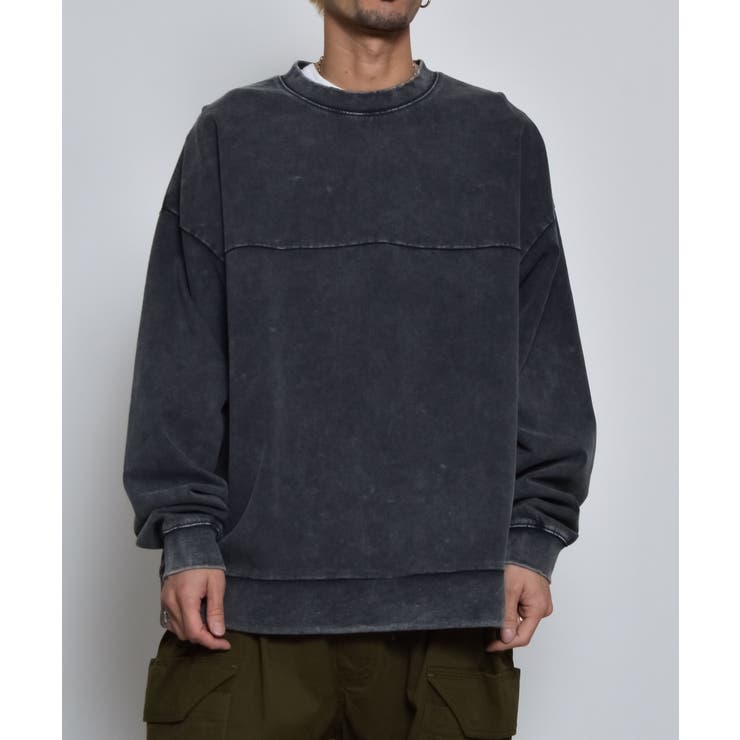 スノーウォッシュコットンドロストプルオーバーロンT | MODISH GAZE | 詳細画像16 