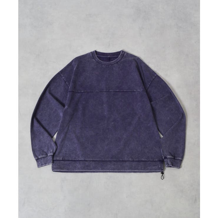 スノーウォッシュコットンドロストプルオーバーロンT | MODISH GAZE | 詳細画像17 