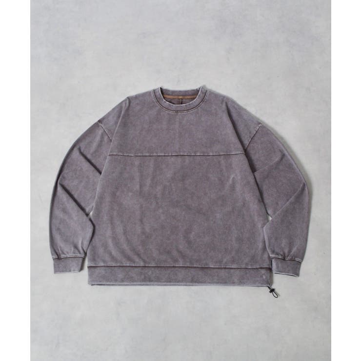 スノーウォッシュコットンドロストプルオーバーロンT | MODISH GAZE | 詳細画像18 