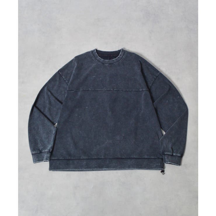 スノーウォッシュコットンドロストプルオーバーロンT | MODISH GAZE | 詳細画像19 