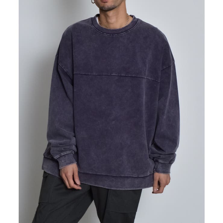 スノーウォッシュコットンドロストプルオーバーロンT | MODISH GAZE | 詳細画像7 