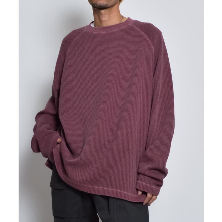 ピグメントワッフルラグランロンT | MODISH GAZE | 詳細画像12 