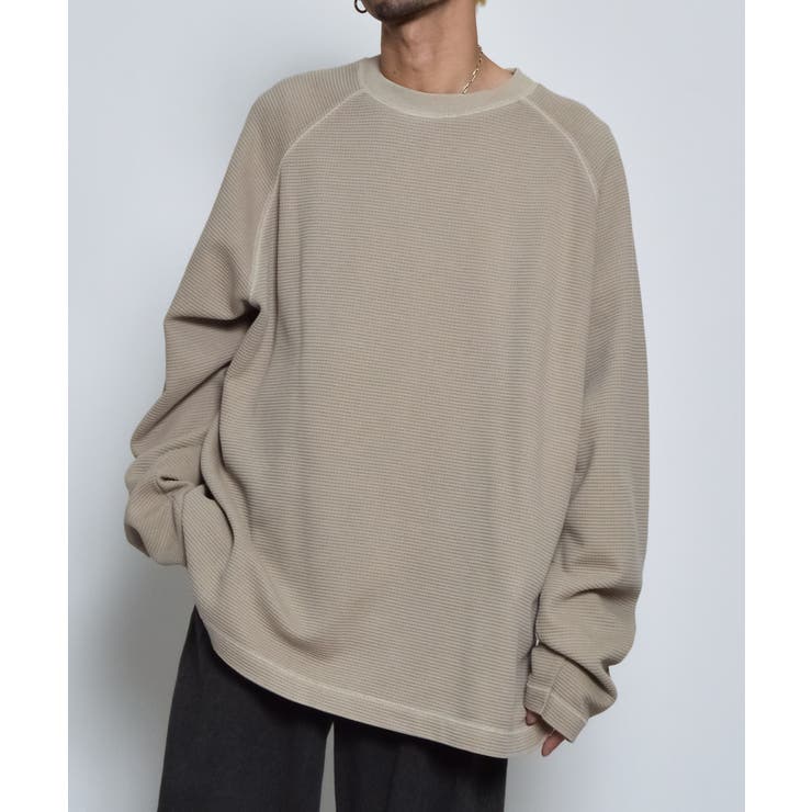 ピグメントワッフルラグランロンT | MODISH GAZE | 詳細画像2 