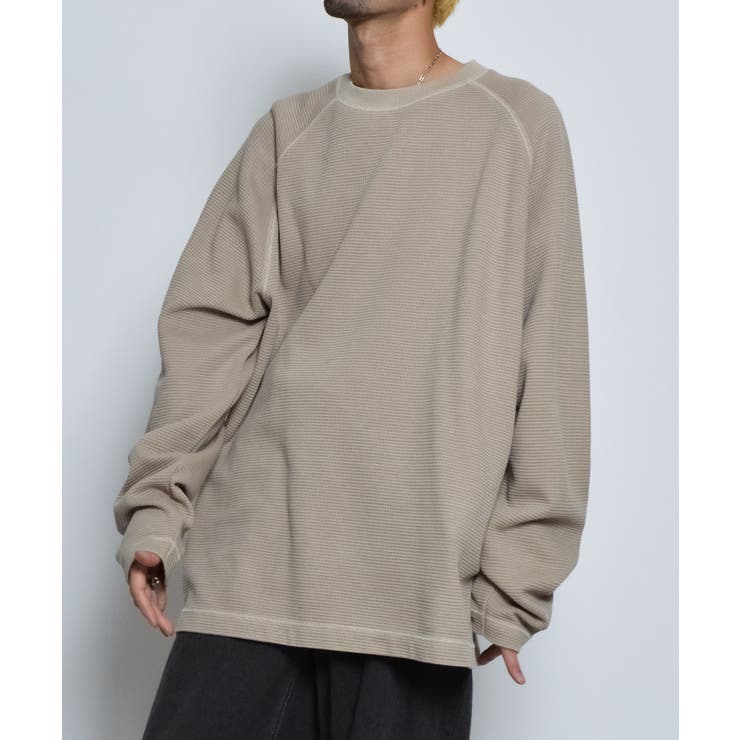 ピグメントワッフルラグランロンT | MODISH GAZE | 詳細画像3 