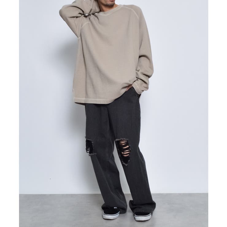 ピグメントワッフルラグランロンT | MODISH GAZE | 詳細画像6 