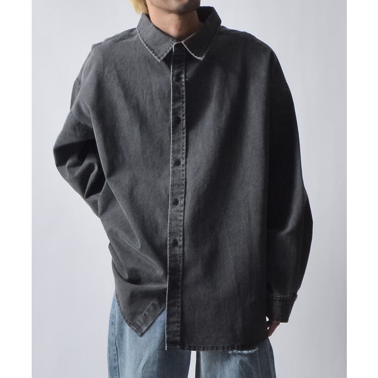 スノーウォッシュヴィンテージ風コットンシャツ | MODISH GAZE | 詳細画像19 