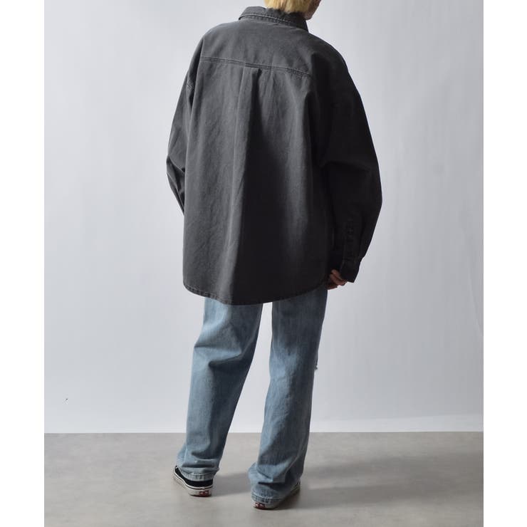 スノーウォッシュヴィンテージ風コットンシャツ | MODISH GAZE | 詳細画像23 