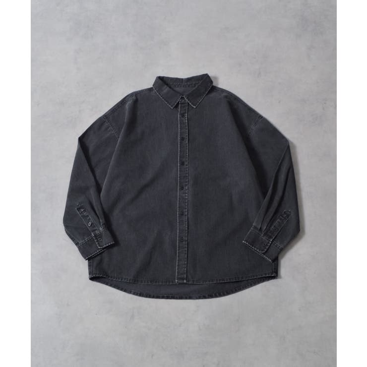 スノーウォッシュヴィンテージ風コットンシャツ | MODISH GAZE | 詳細画像24 