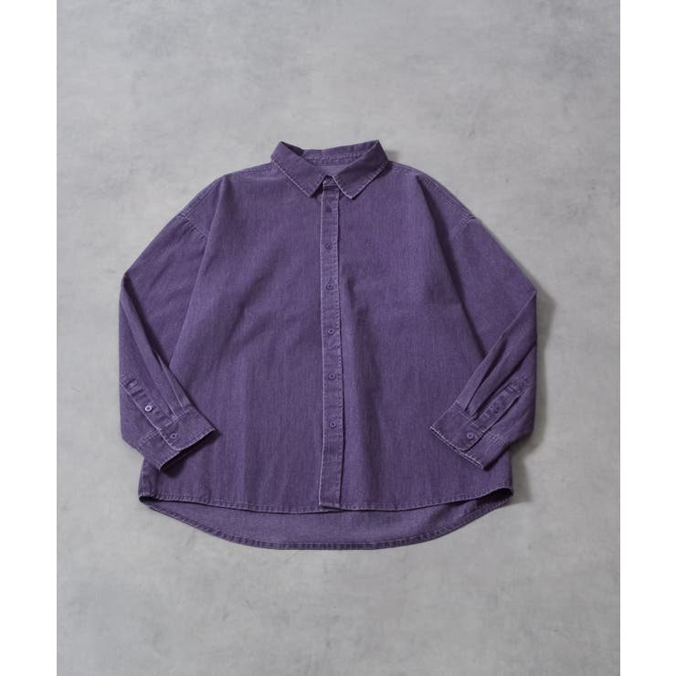 スノーウォッシュヴィンテージ風コットンシャツ | MODISH GAZE | 詳細画像26 