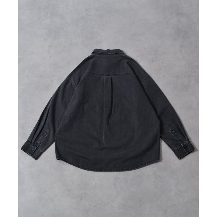 スノーウォッシュヴィンテージ風コットンシャツ | MODISH GAZE | 詳細画像27 