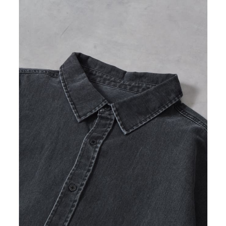 スノーウォッシュヴィンテージ風コットンシャツ | MODISH GAZE | 詳細画像28 