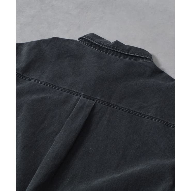 スノーウォッシュヴィンテージ風コットンシャツ | MODISH GAZE | 詳細画像33 