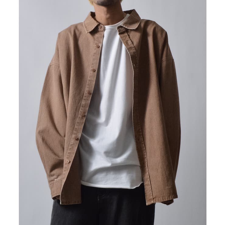 スノーウォッシュヴィンテージ風コットンシャツ | MODISH GAZE | 詳細画像6 