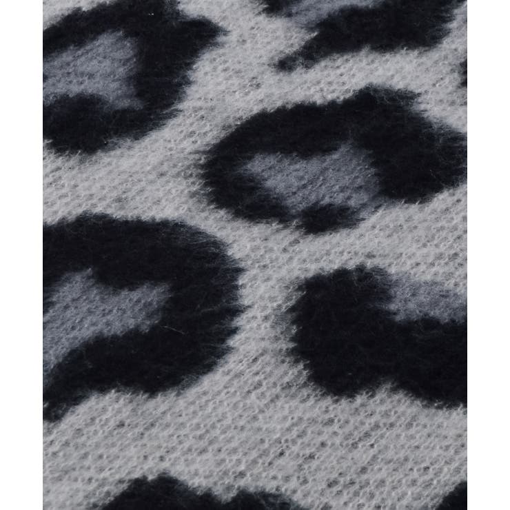 レオパードショートシャギークルーネックラグランニット | MODISH GAZE | 詳細画像22 