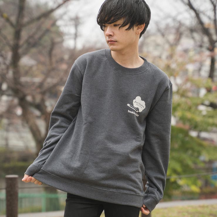 8 4oz 線画タバコガールイラスト スウェットトレーナー 品番 Radm Modish Gaze モディッシュガゼ のメンズファッション通販 Shoplist ショップリスト