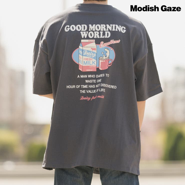 半袖 Big Tシャツ イラスト Milk 品番 Radm Modish Gaze モディッシュガゼ のメンズファッション通販 Shoplist ショップリスト