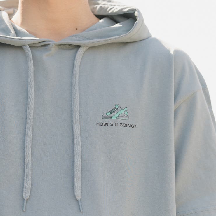 半袖パーカーtシャツ スニーカーイラスト 品番 Radm Modish Gaze モディッシュガゼ のメンズファッション通販 Shoplist ショップリスト