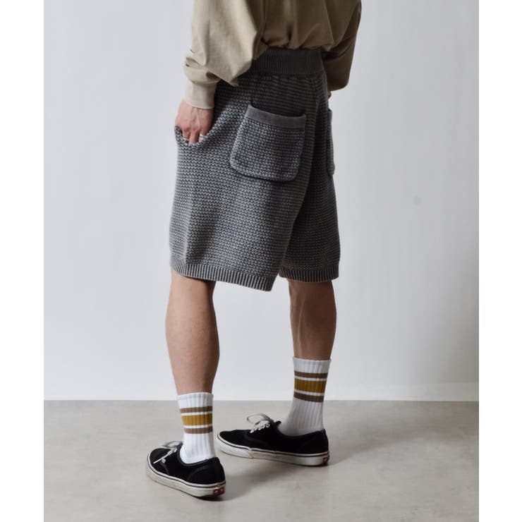 ピグメントワッフルニットイージーハーフパンツ | MODISH GAZE | 詳細画像10 