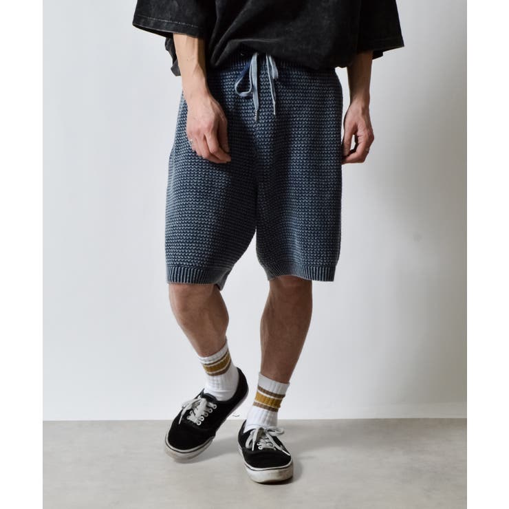 ピグメントワッフルニットイージーハーフパンツ | MODISH GAZE | 詳細画像3 