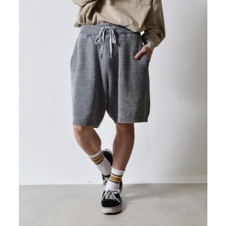 ピグメントワッフルニットイージーハーフパンツ | MODISH GAZE | 詳細画像7 