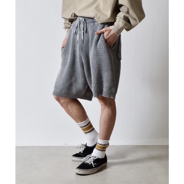 ピグメントワッフルニットイージーハーフパンツ | MODISH GAZE | 詳細画像9 