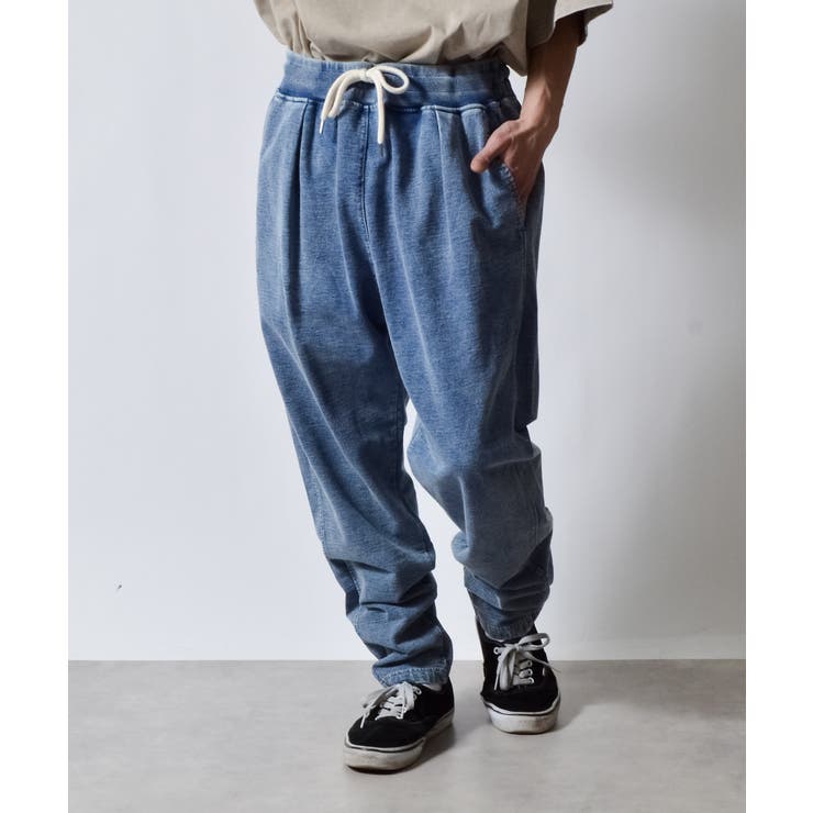 ケミカルウォッシュスウェットイージータックテーパードパンツ | MODISH GAZE | 詳細画像2 