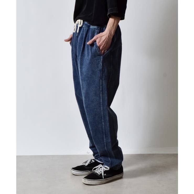 ケミカルウォッシュスウェットイージータックテーパードパンツ | MODISH GAZE | 詳細画像9 