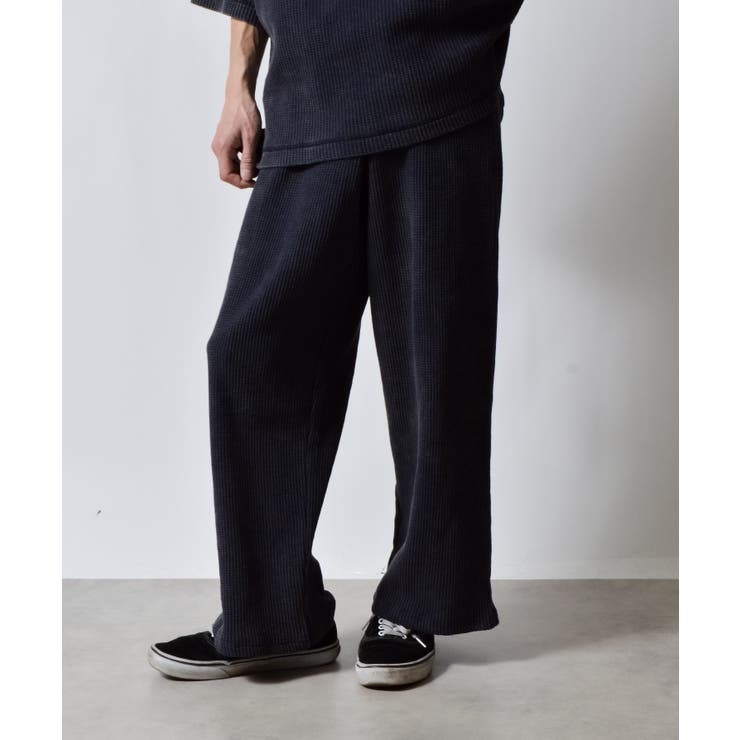 スノーウォッシュワッフルイージーワイドパンツ | MODISH GAZE | 詳細画像2 