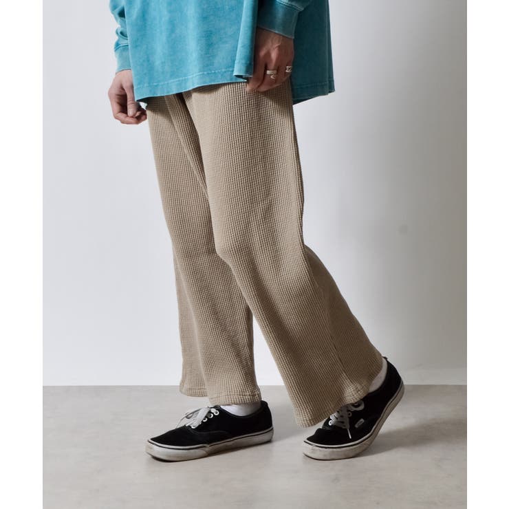 スノーウォッシュワッフルイージーワイドパンツ | MODISH GAZE | 詳細画像5 