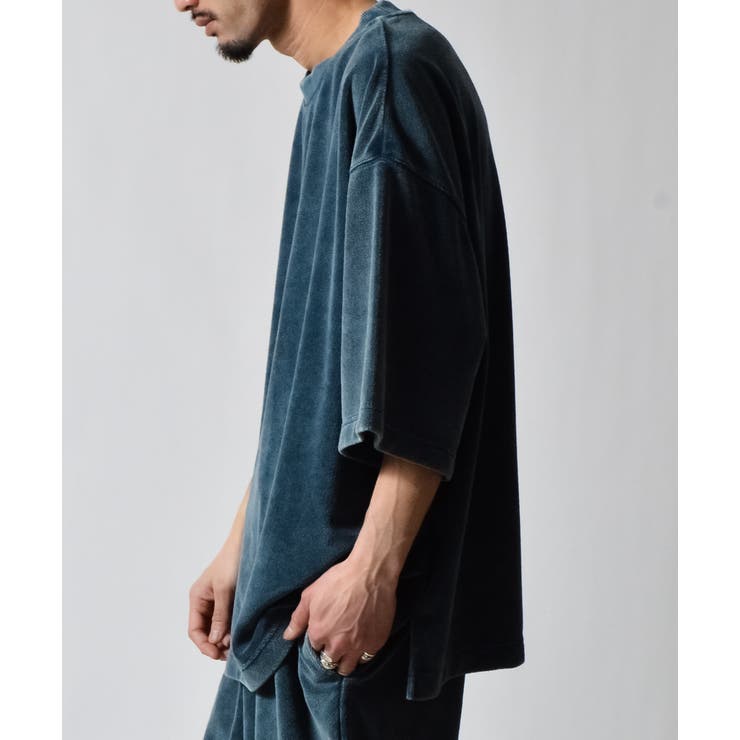 スノーウォッシュクルーネックパイルTシャツ | MODISH GAZE | 詳細画像10 