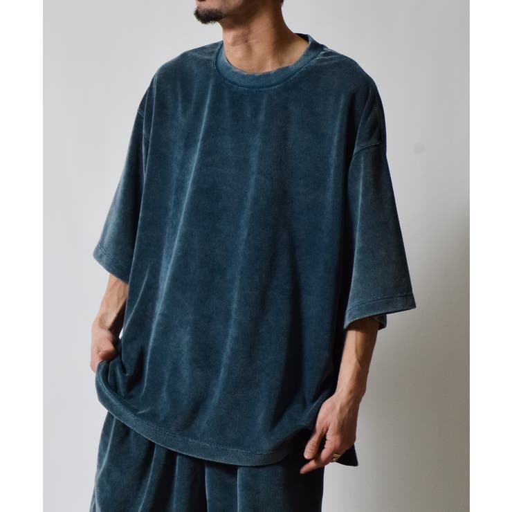 スノーウォッシュクルーネックパイルTシャツ | MODISH GAZE | 詳細画像7 
