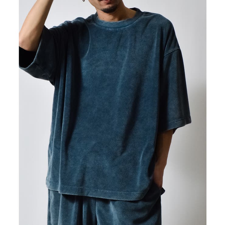 スノーウォッシュクルーネックパイルTシャツ | MODISH GAZE | 詳細画像8 