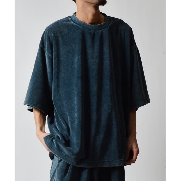 スノーウォッシュクルーネックパイルTシャツ | MODISH GAZE | 詳細画像9 