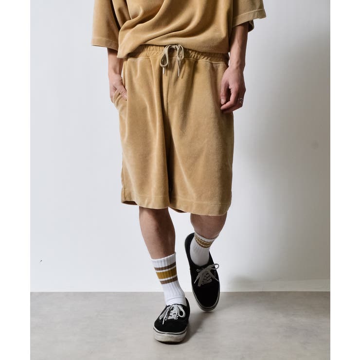 スノーウォッシュパイルイージーハーフパンツ | MODISH GAZE | 詳細画像2 