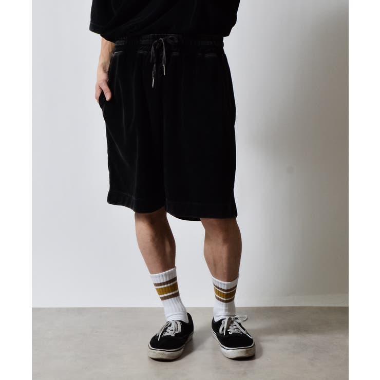 スノーウォッシュパイルイージーハーフパンツ | MODISH GAZE | 詳細画像5 