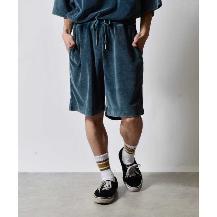 スノーウォッシュパイルイージーハーフパンツ | MODISH GAZE | 詳細画像9 