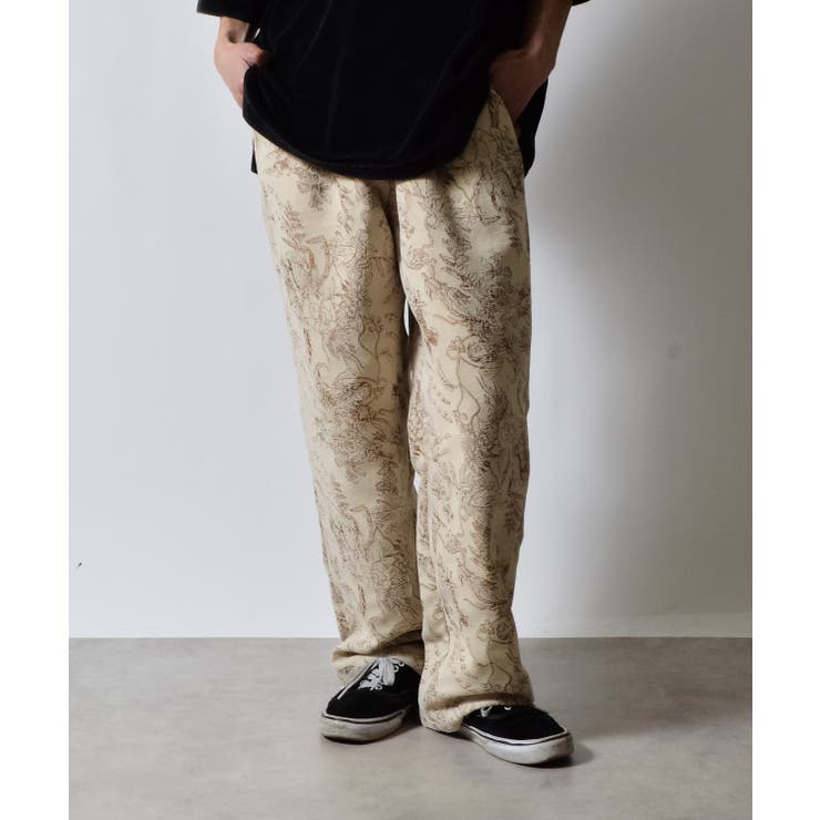 花柄ゴブランイージーワイドパンツ | MODISH GAZE | 詳細画像2 