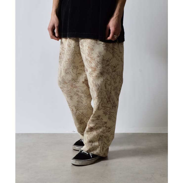 花柄ゴブランイージーワイドパンツ | MODISH GAZE | 詳細画像3 