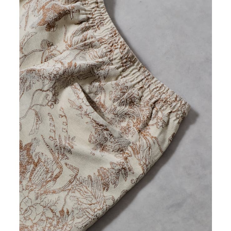 花柄ゴブランイージーワイドパンツ | MODISH GAZE | 詳細画像14 