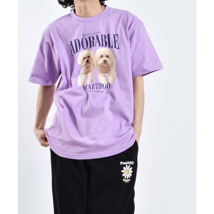 アニマルプリントTシャツ DOGプリント | ＆soiree | 詳細画像24 