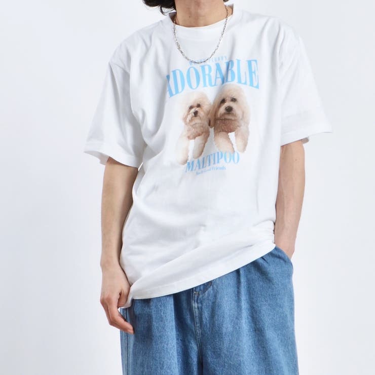 アニマルプリントTシャツ DOGプリント[品番：RADM0002313]｜MODISH