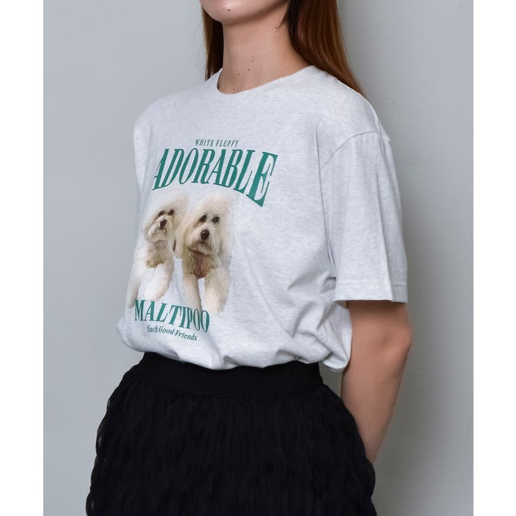 アニマルプリントTシャツ DOGプリント | ＆soiree | 詳細画像7 