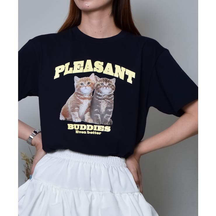 アニマルプリントTシャツ  CATプリント | ＆soiree | 詳細画像14 