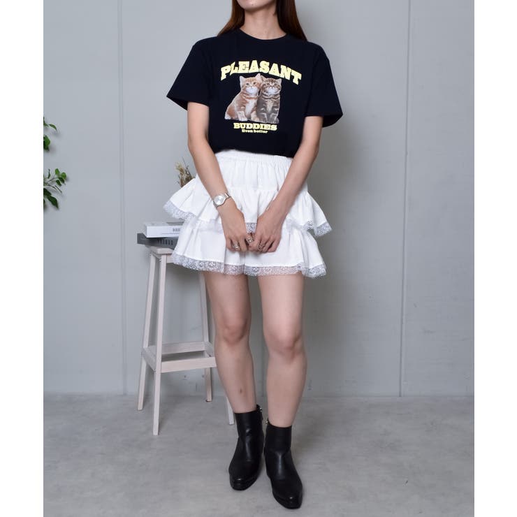 アニマルプリントTシャツ  CATプリント | ＆soiree | 詳細画像15 