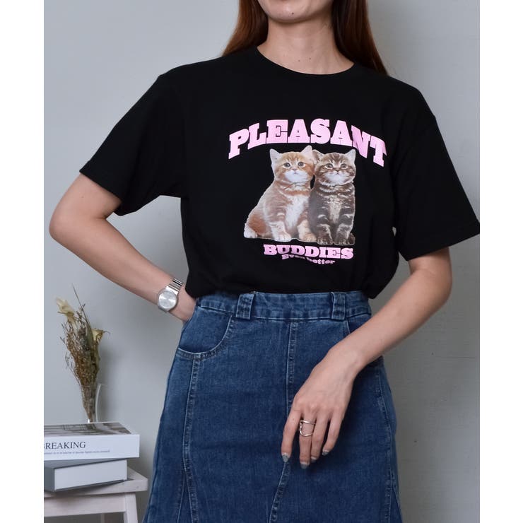 アニマルプリントTシャツ  CATプリント | ＆soiree | 詳細画像17 